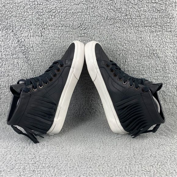 Vans Sk8-Hi Moc Tortoise Black Shoes Hi Top Skate Leather Sneakers Womens 8.5 - Picture 8 of 16